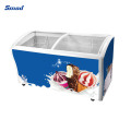 298L Sliding Glass Door Ice Cream Display Chest Freezer